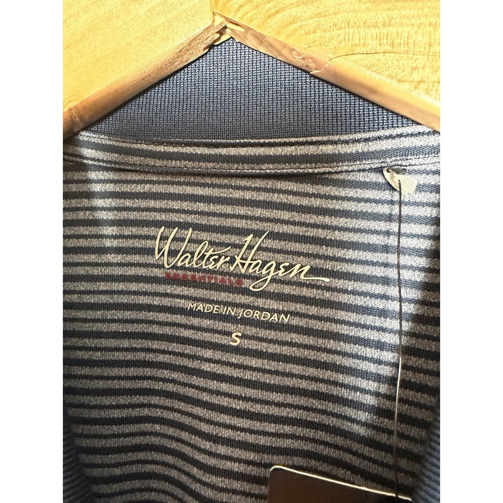 Walter‎ Hagen Polo Golf Shirt Men's Small Brand New With Tags Blue Stripped - Picture 3 of 7